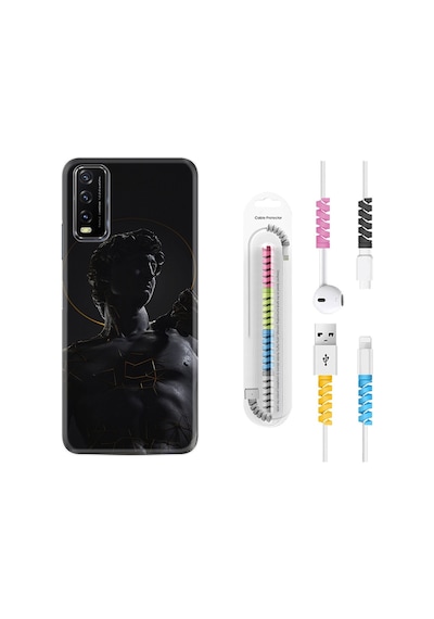 Vivo Y11S Kılıf Kablo Koruyuculu Heykel 1641
