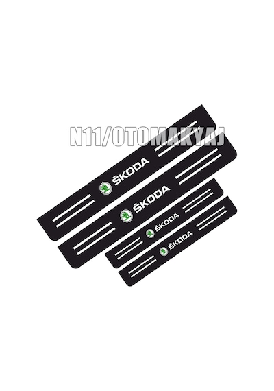 Skoda Kodiaq Kapı İç Koruma Ayaklık Sticker Markalı