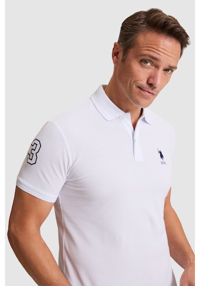 U.s. Polo Assn. Erkek Beyaz Tişört Basic 50326920-vr013