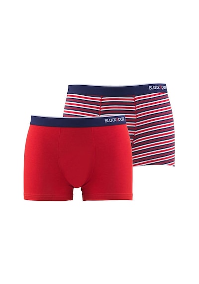 Blackspade Erkek Boxer 2Li Paket Stripes 9551 - Kırmızı