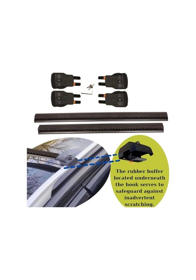 Citroen C3 Aircross Suv İçin Araca Özel Kilitlenebilir Portbagaj Taşıyıcı/ara Atkı 2 Adet - Siyah