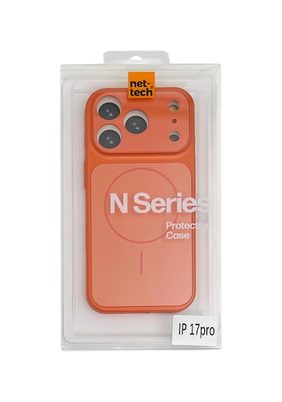 Nettech Apple Uyumlu iPhone 17 Pro Nt-n102 Arka Koruma Kılıf - Kozmik Turuncu Turuncu