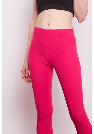 JUMENT Power Strech Likralı Dar Kesim Yüksek Bel Beli Lastikli Bilek Boy Kumaş Pantolon-fujya JUMENT Power Strech Likralı Dar Kesim Yüksek Bel Beli Lastikli Bilek Boy Kumaş Pantolon-fujya