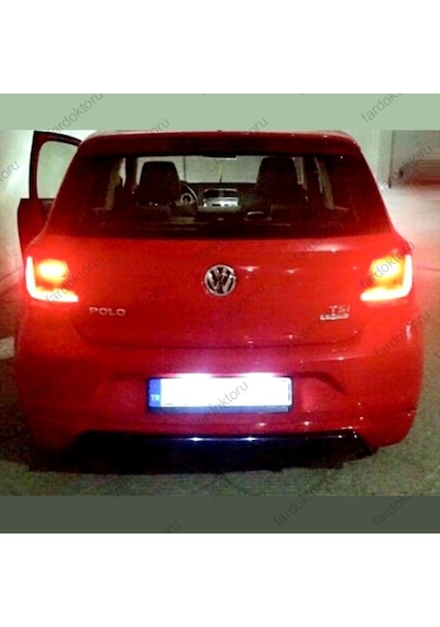 Fardoktoru Vw Polo 6R Beyaz Led Plaka Lambasi Seti Ariza Yakmaz