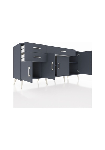 Hyperion Konsol 3 Raflı 3 Çekmeceli 4 Kapaklı 176x44x83 Antrasit-antrasit Antrasit Hyperion Konsol 3 Raflı 3 Çekmeceli 4 Kapaklı 176x44x83 Antrasit-antrasit Antrasit