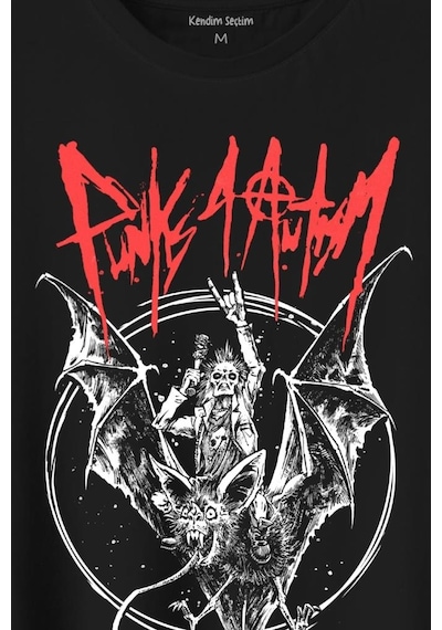 Punk 4 Autism Punk İs Not Dead Music Rock Müzik Baskılı Tişört Unisex T-shirt 001
