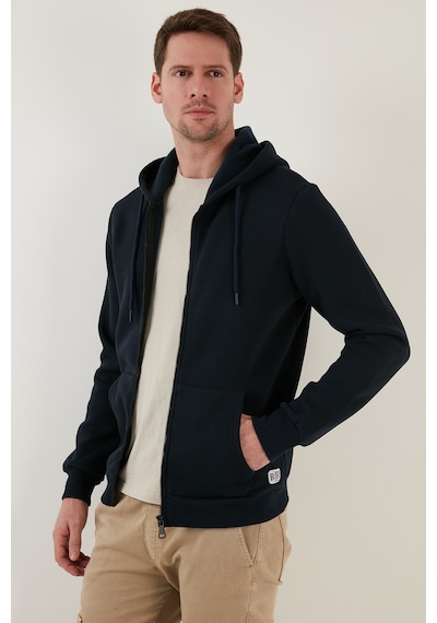 Buratti Regular Fit Kapüşonlu Fermuarlı Içi Tüylü Yumuşak Şardonlu Kışlık Erkek Sweat 5905340 Indigo Buratti Regular Fit Kapüşonlu Fermuarlı Içi Tüylü Yumuşak Şardonlu Kışlık Erkek Sweat 5905340 Indigo