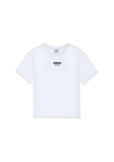 U.S. Polo Assn. Erkek Çocuk Beyaz Comfort Bisiklet Yaka Tişört 50300064-VR013