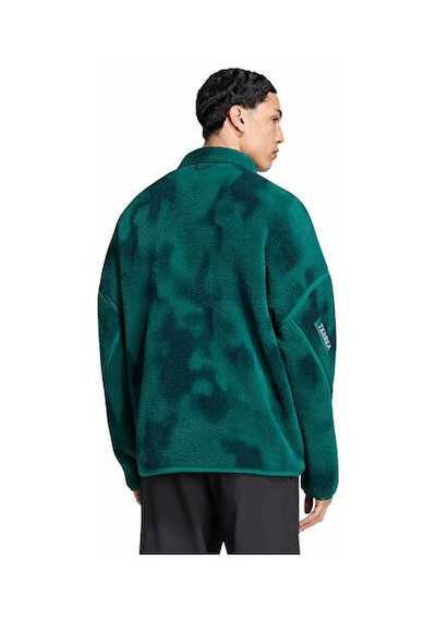 Adidas Terrex Mt Ess Hp Aop Erkek Outdoor Polar Sweatshirts Ks2316 Yeşil