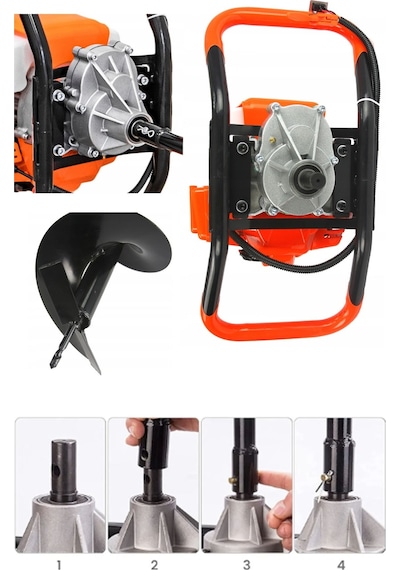 Staxx SGD520 52CC 3HP Benzinli Toprak Burgu Fidan Dikme Makinesi