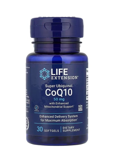 Super Ubiquinol Coq10 With Enhanced Mitochondrial Support, Heart Health And Shilajit 50 Mg, 100 Softgels
