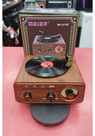 Md1317 Nostaljik Bluetooth Hoparlör Retro Radyo Fm/am/sw Usb Tf Kart Şarjlı Ses Bombası