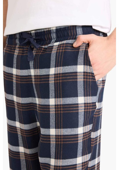 Defacto Regular Fit Uzun Boy Flanel Alt G8209ax26spnv131 Lacivert-nv131