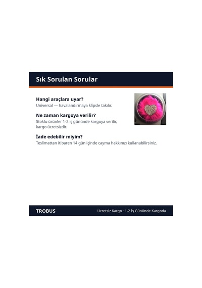 Trobus Havalandırma Klips Oto Süsü Kalpli Kristal Taşlı Tüylü Gümüş Pembe