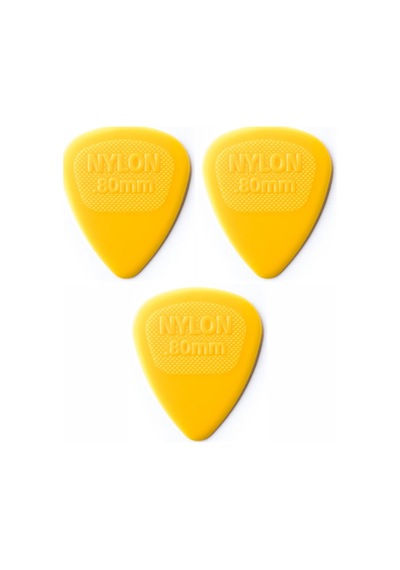 Jim Dunlop 443r.80 Gitar Pena 3 Adet 0,80 Mm. Nylon Midi