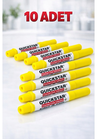 Quickstar Japon Yapıştırıcı 3g Süper Glue Siyanoakrilat Hızlı Yapıştırıcı 10 Adet