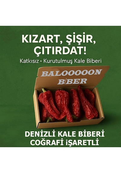 Denizli Tatlı Kale Biberi Balonbiber 10'lu