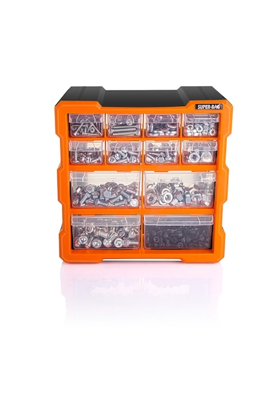 Super Bag Asr-6007 Monoblok 12 Çekmeceli Organizer Kutu