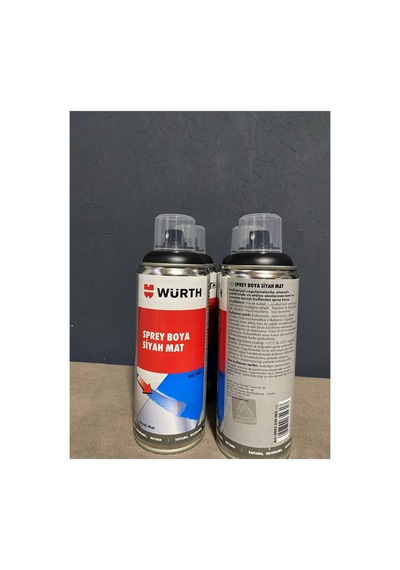 Würth Sprey Boya Siyah Mat 4'lü Siyah Siyah