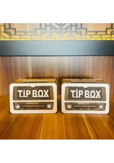 Myk Hediye Ve Sanat Tip Box Bahşiş Kutusu Kumbara 2 Adet Kumbara