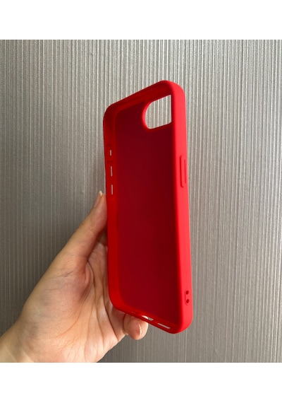 Apple Uyumlu iPhone 16e Logolu İçi Kadife Silikon Lansman Kılıf