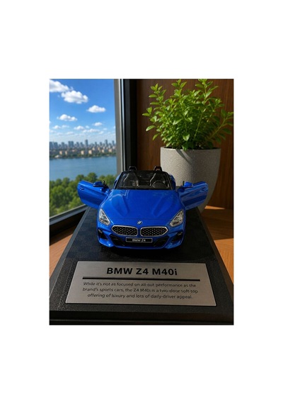 Bmw Z4 M40i Diecast Model Araba 1:26 Ölçek Kutulu Özel Standlı Bmw Z4 Diecast Araba 18660301