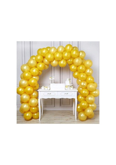 Metalik Gold Balon 100 Adet Beyaz