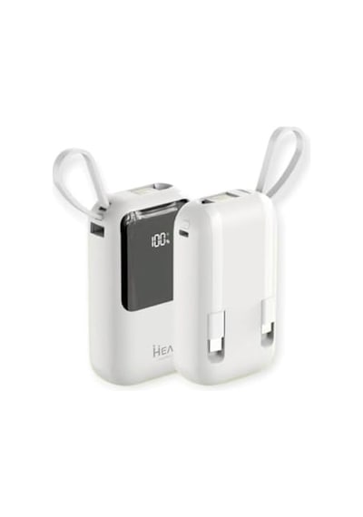 H12 10000 Mh Pd 20w Ve Usb 22.5w Fast Hızlı Şarj Dahili Type C Ve Lightning Kablolu Dünya Standartlarına Uygun Polymer Batarya Birebir Amper Lcd Göstergeli Powerbank