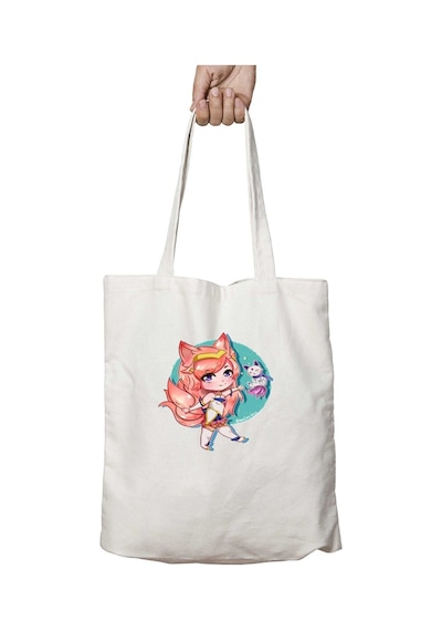 Art Hediye Star Guardian 22 İki Tarafı Kalıcı Baskılı Yıkanabilir Çanta Çok Renkli