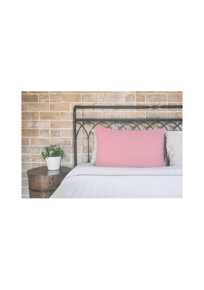 2'li Pamuklu Kumaş Yastık Kılıfı Seti Pembe - 723543510 Pembe