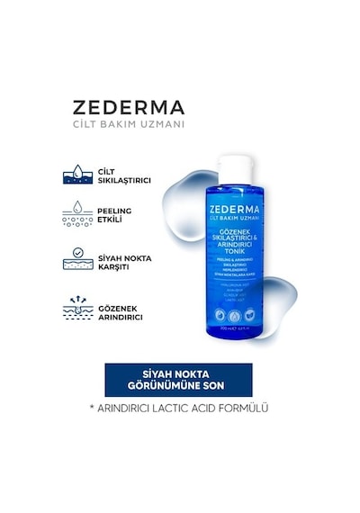 Zederma Gözenek Sıkılaştırıcı Arındırıcı Tonik 200ml