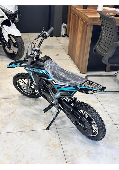 Enbest Benzinli Hidrolik Frenler 7-17 Yaş Çocuk Cros Motoru Yeşil