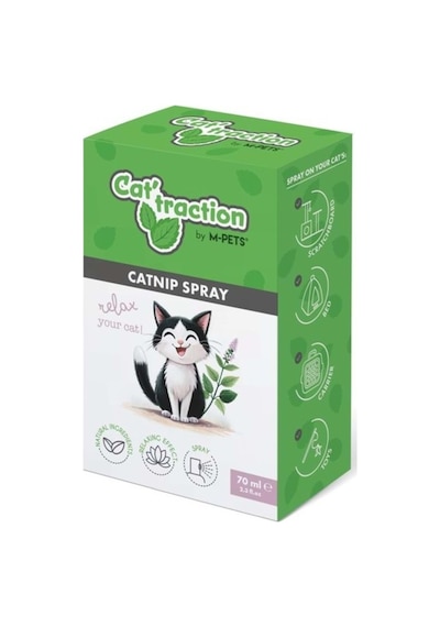 M-pets Cat Traction Catnip Spray 70ml
