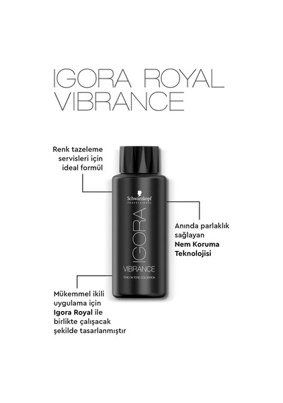 Schwarzkopf Igora Vibrance 6-68 Doğal Koyu Kumral Çikolata Kızıl Tonlayıcı Saç Boyası