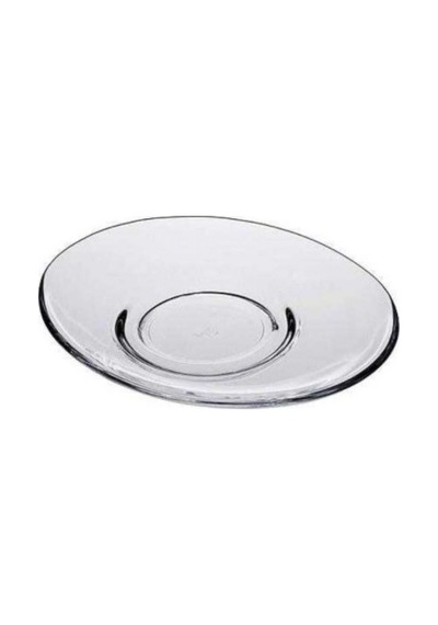 Paşabahçe 54381 Aqua Oval Çay Tabağı 6'lı Şeffaf