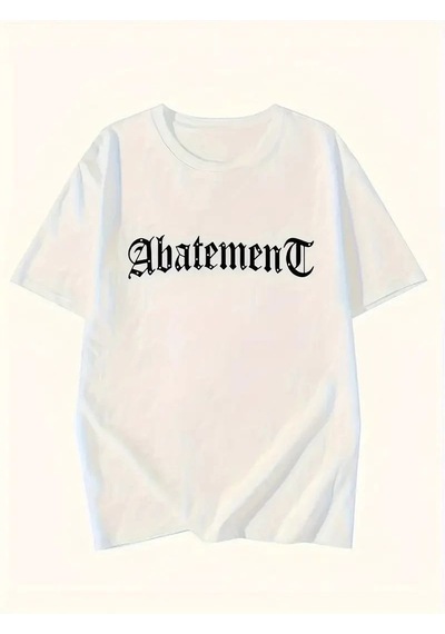 Kadın Tişört Örümcek Baskılı Bisiklet Yaka T-shirt - Beyaz