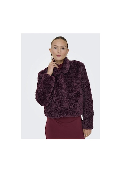 Only Kadin Mor Onlginny Short Teddy Jacket Otw Ceket 15352795-mauvewine Mauve Wine