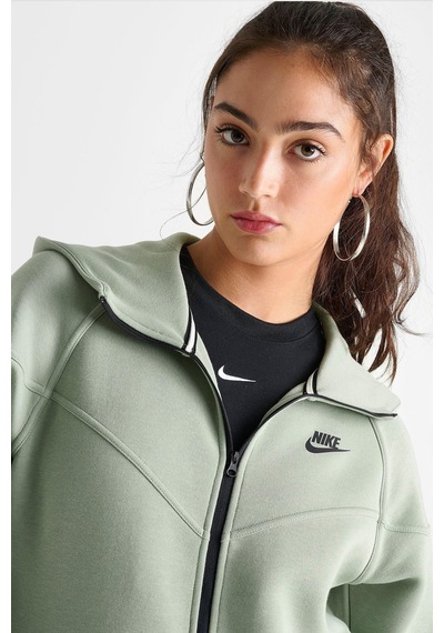 Nike Sportswear Tech Fleece Full Zip Hoodie Dark Heather Black Kadın Kapüşonlu Sweatshirt Su Yeşili Yeşil Nike Sportswear Tech Fleece Full Zip Hoodie Dark Heather Black Kadın Kapüşonlu Sweatshirt Su Yeşili Yeşil