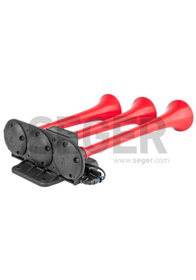 Seger 12 Volt Plastik 3 Borulu Saydırmalı Arap Dali Dali Korna