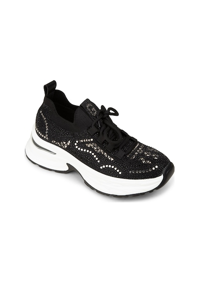 Deery Kadın Siyah Taş Detaylı Sneaker Ayakkabı - 26303zsyhp01 Siyah