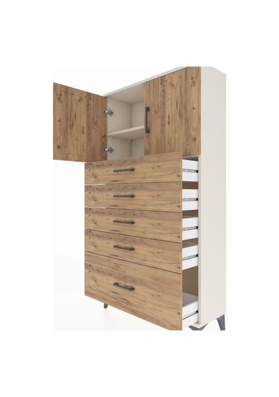 Arges Dolap 2 Raflı 5 Çekmeceli 2 Kapaklı 88x30x163 Aytaşı-çam Aytaşı Arges Dolap 2 Raflı 5 Çekmeceli 2 Kapaklı 88x30x163 Aytaşı-çam Aytaşı