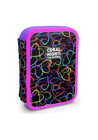 Coral High İki Katlı Düzenleyici Kalem Kutusu - Kalp Baskılı Siyah Pembe, Kız Çocuk, Kalp Baskılı Siyah Pembe Siyah - Pembe Coral High İki Katlı Düzenleyici Kalem Kutusu - Kalp Baskılı Siyah Pembe, Kız Çocuk, Kalp Baskılı Siyah Pembe Siyah - Pembe