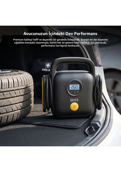 Daivin Quickair Taşınabilir Araç Hava Kompresörü