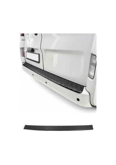 Opel Movano B 2010-2021 Uyumlu Mat Arka Tampon Eşiği Alüminyum Siyah