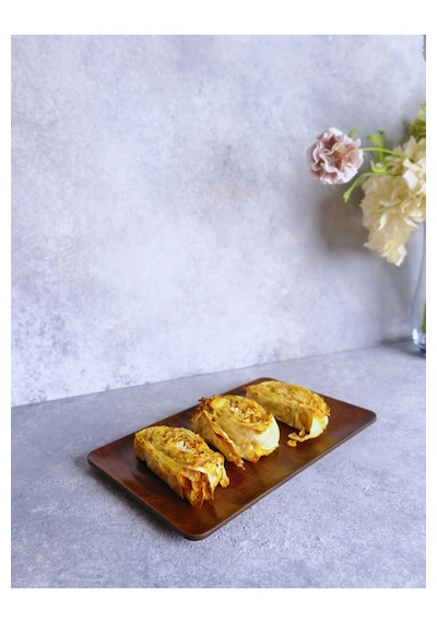 Justwood Ligna Melamin Ahşap Rölyefli 16x26 Cm Servis Tabağı, Sunum Tabağı, Pasta Tabağı, Sunumluk Koyu Kahverengi