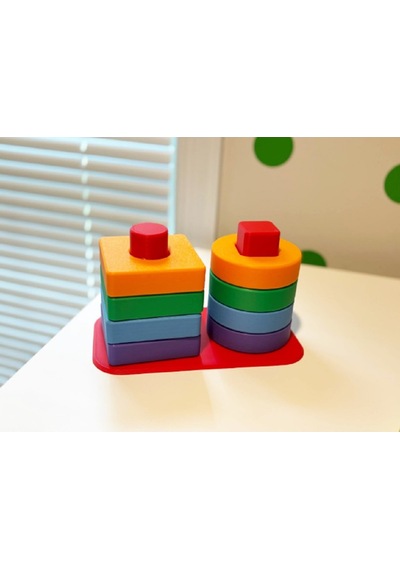 Montessori Bebek Şekil İstifleyici