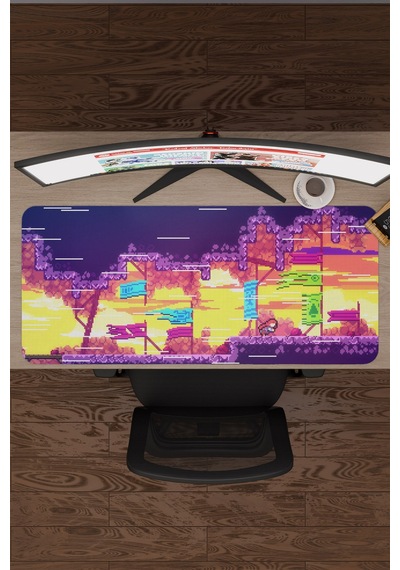 Celeste Kaymaz Dikişli Kauçuk Oyuncu Mousepad V5 - 90x40 Xxl Gaming Mouse Pad Fare Altlığı