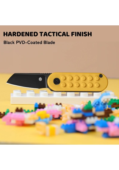 Kizer Mini Bay 14c28n Yellow Brick G10 Handle Kizerv 2583a1 Kamp Çakısı Altın - Kahverengi