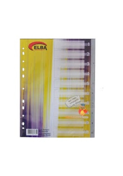 Bafix Seperatör Plastik 1-10 Rakamlı A4