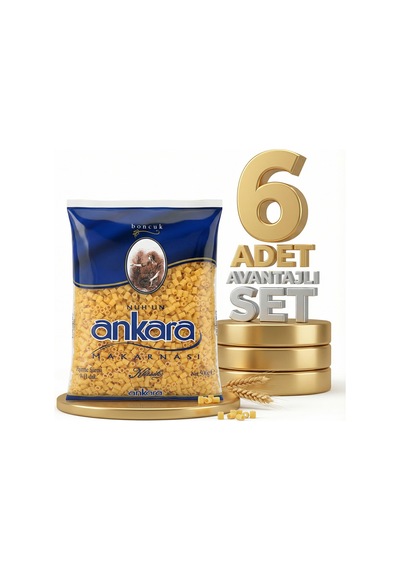 Ankara Boncuk Makarna 6x500 Gr